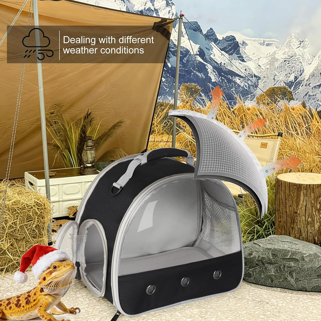 WEVONIGU lizard carrier mesh ventilation panels close up