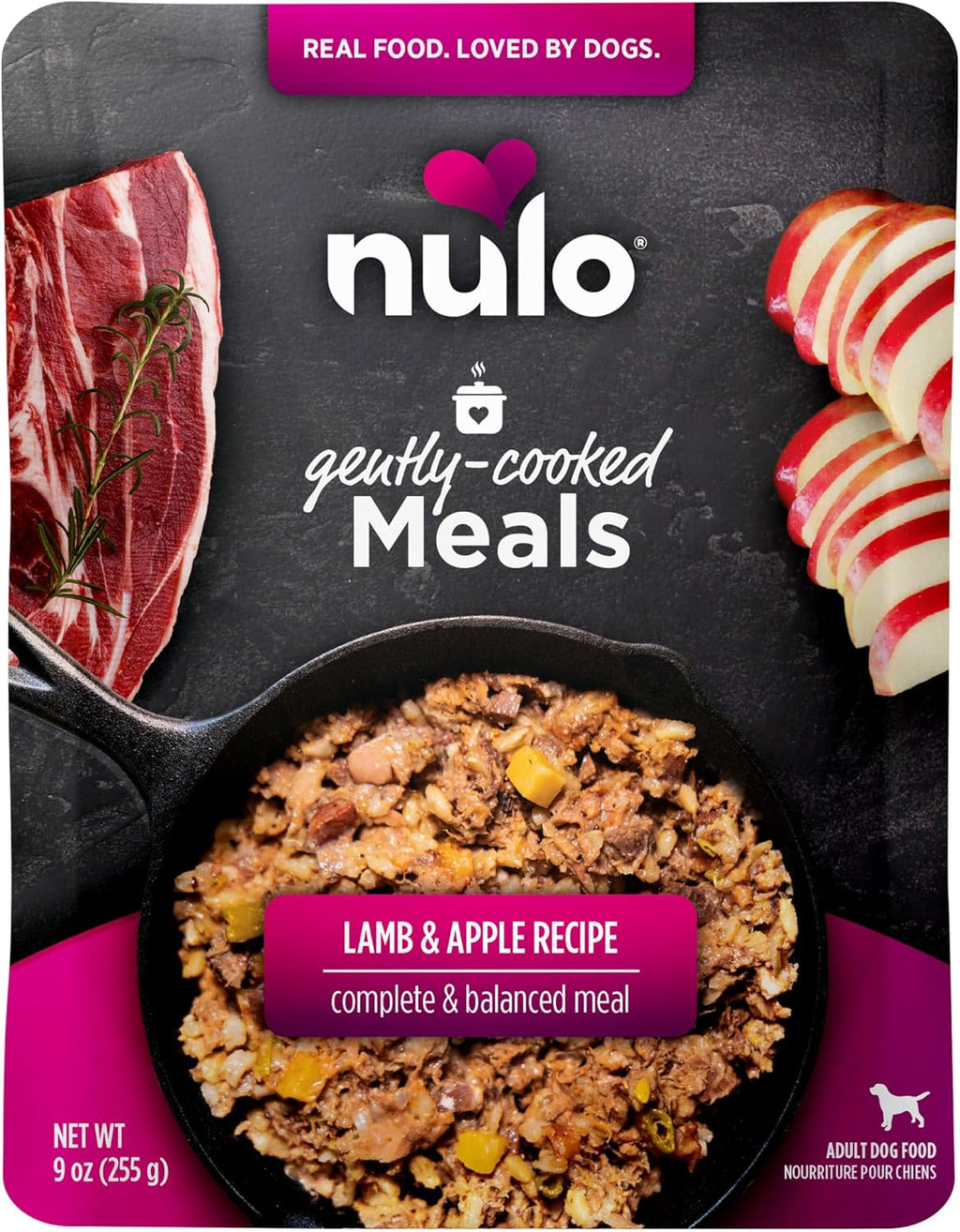 Nulo shelf stable fresh dog food single pouch detail