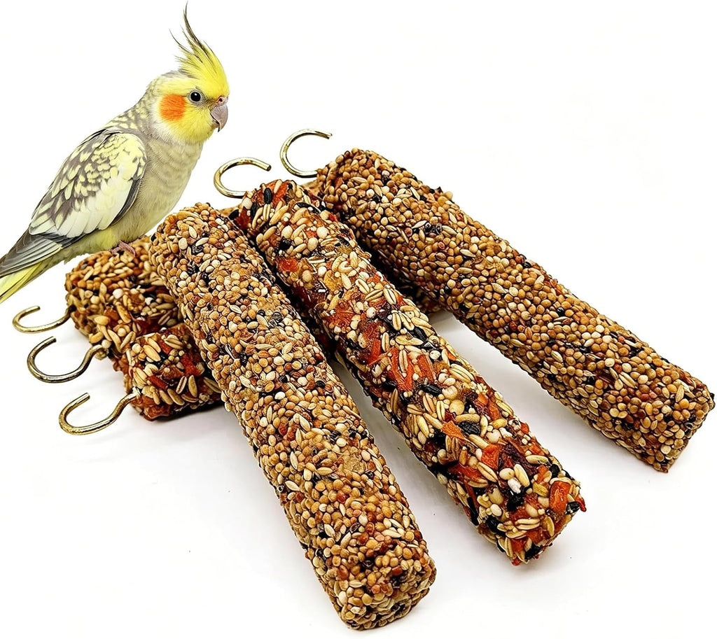 3PCS Parakeet Treat,Natural Parrots Treat Sticks,Vegetable & Grain Style Sticks,Bird Treats for Cockatiel Lovebirds Budgies Canary Finches Myna Conure - Image 10