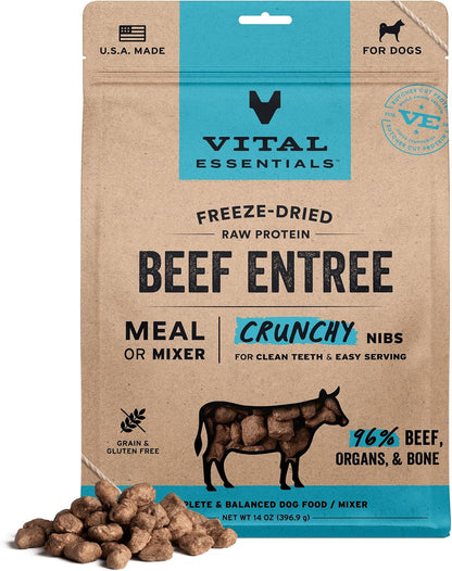 Vital Essentials Freeze Dried Dog Food, Raw Chicken Crunchy Nibs | Complete Meal or Topper | 96% Chicken, Organs & Bone | Limited Ingredient, High Protein, Grain Free Dry Dog Food | 14 oz Bag - Image 12