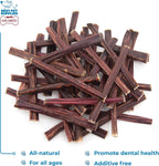 Pack of 35 natural beef gullet sticks for dogs