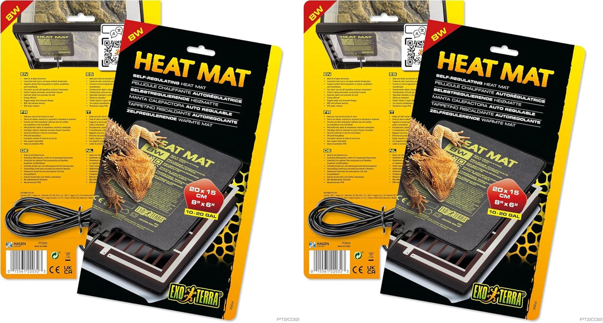 Complete reptile climate setup featuring the energy efficient Exo Terra conductive heating source