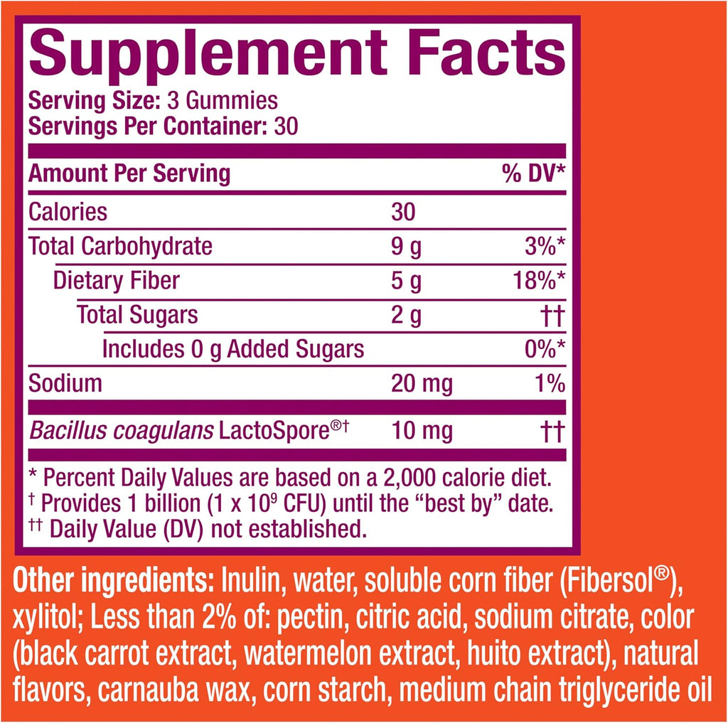 Metamucil Fiber Gummies for Adults with Probiotics for Bloating Relief, No Sugar Added Strawberry Kiwi BlackBerry Flavors, 5g Prebiotic Plant Based Fiber Supplement Blend, 90 Count - Image 11