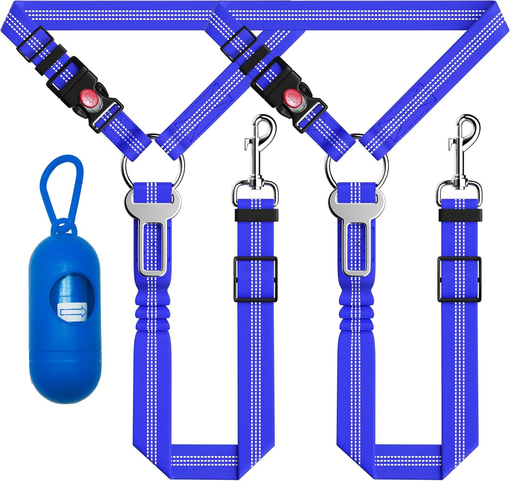 Seyezo Dog Car Seat Belt Set - 3 Piece Retractable Harness, Adjustable Reflective Seatbelt for Vehicle Headrests, Safety Restraint, Heavy Duty & High Elastics, Black - Image 15