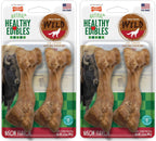 Nylabone Healthy Edibles WILD Natural Dog Bones Long Lasting, Bison Flavor Bone Dog Treats, Medium (2 Count) - Image 12