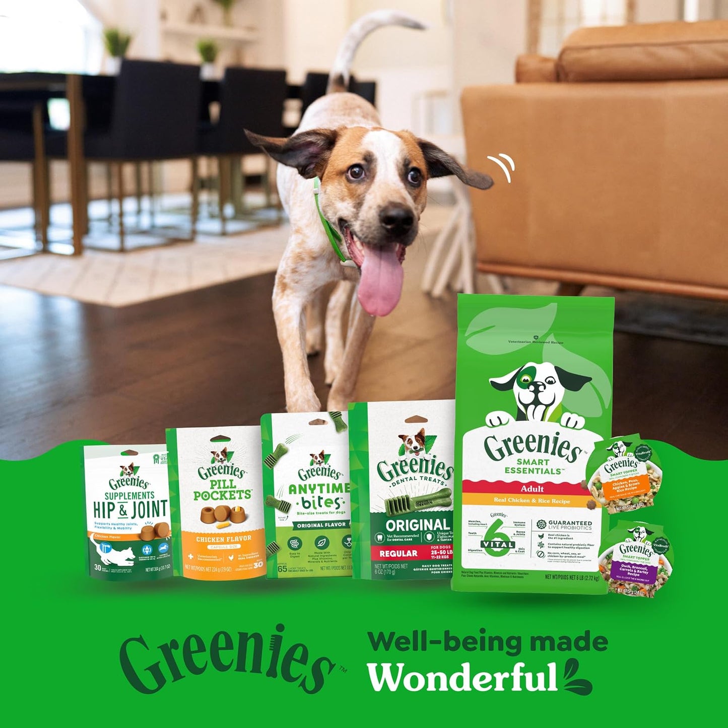 Greenies Smart Topper High Protein Wet Mix-in for Dogs, Chicken, Peas, Apples, and Brown Rice Recipe & Duck, Broccoli, Carrots and Barley Recipe Variety Pack with Whole Grains, 8 Trays of 2 oz. - Image 12