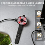 Yesbular USB-C rechargeable pet light highlighting the modern Type-C charging port and long lasting battery design.