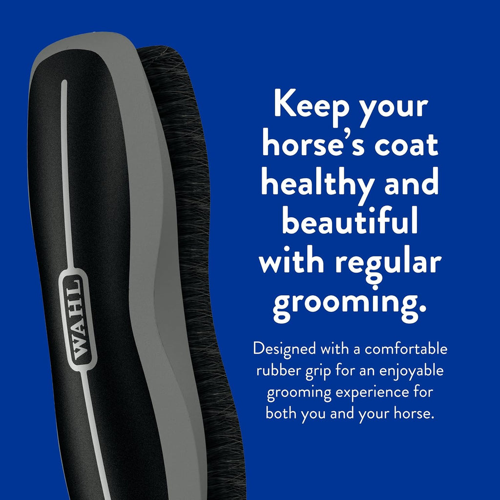 Close up of synthetic bristles on Wahl horse brush