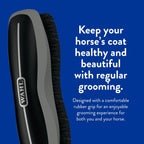 Close up of synthetic bristles on Wahl horse brush