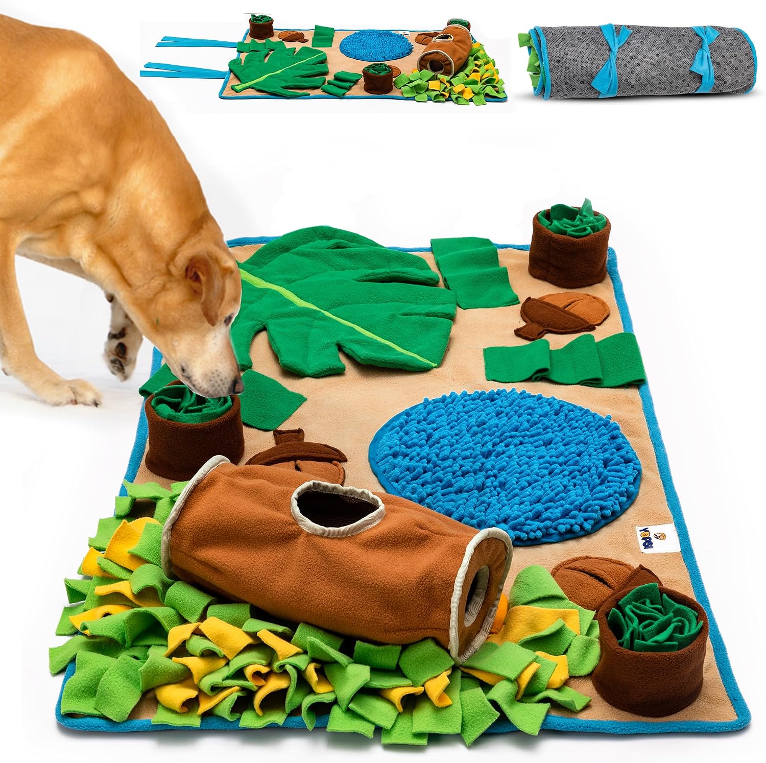 Yopsi large breed dog snuffle mat front view