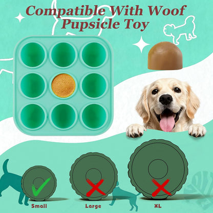 Zorazio dog treat mold with silicone lid and treat cavities