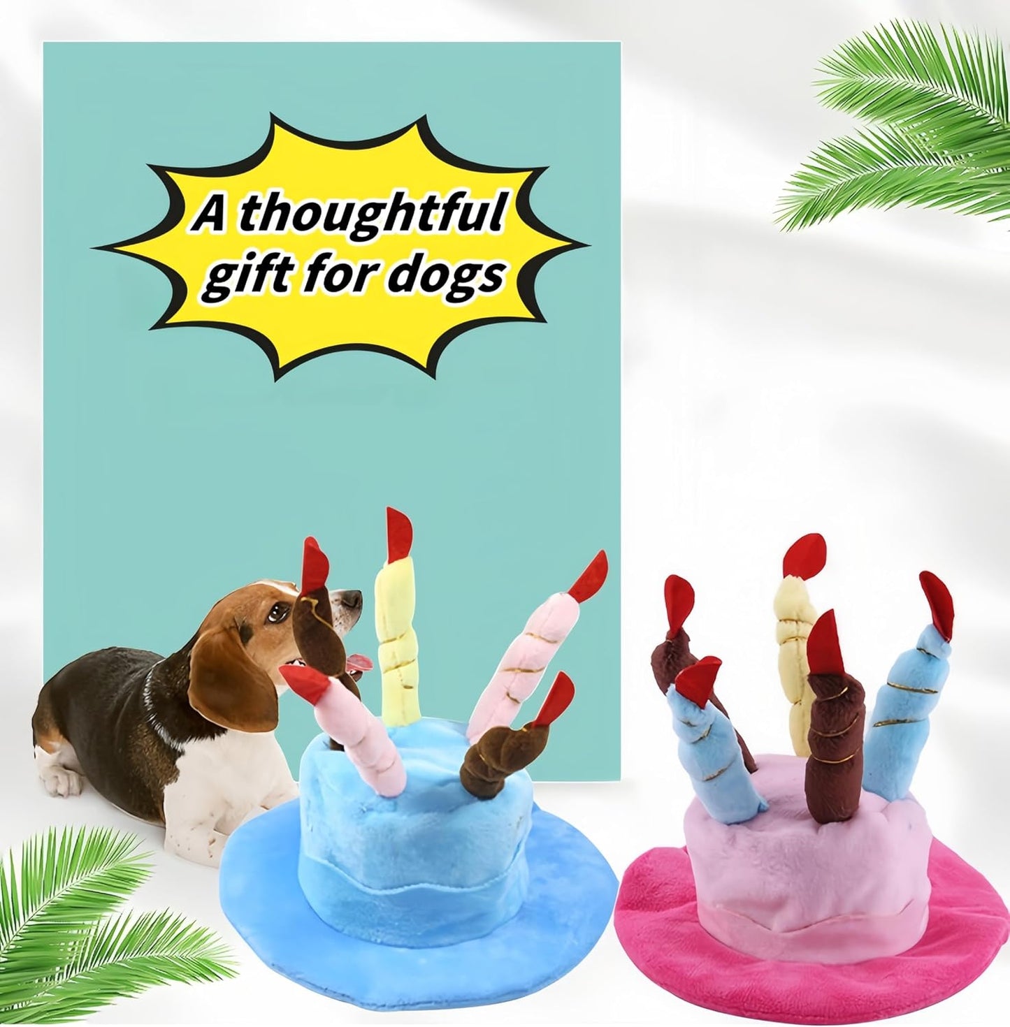 Adjustable chin strap detail on Fanbodta pet party hat