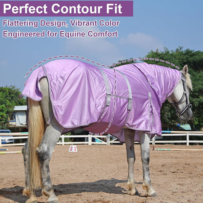 Leaforest horse fly sheet buckles and front closure detail