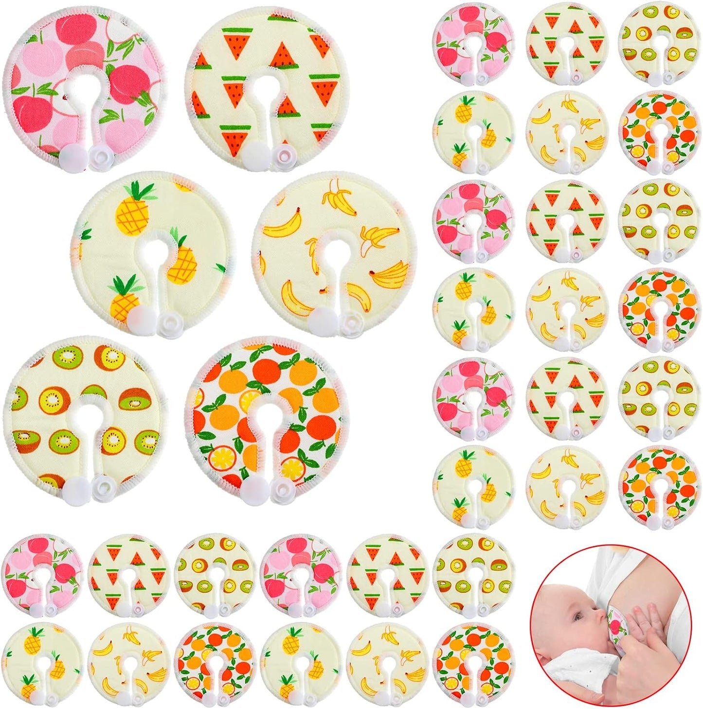 Sosation 36 piece G tube button covers set front view