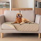 gogobunny 3X Stronger Waterproof Pet Blanket, Scratch Proof Furniture Protector for Dogs Cats, Reversible Cover 52x82 Inch, Dark Beige - Image 14