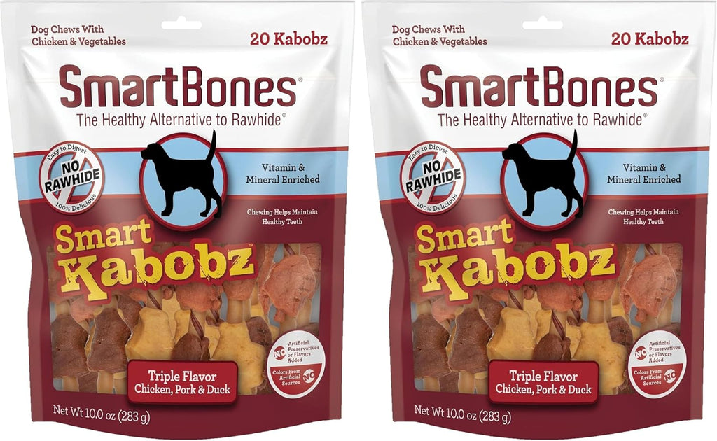 SmartBones Smart Kabobz With Real Chicken, Pork and Duck, Rawhide-Free Chews for Dogs, 18 Count - Image 10