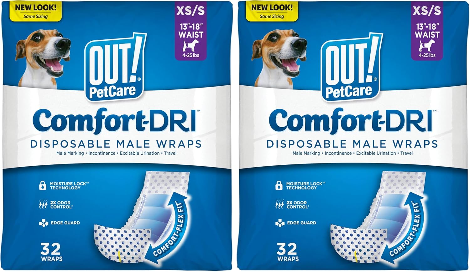 Out! PetCare Disposable Dog Diapers Male, Puppy Belly Band, Potty Training, Doggie Diapers, Belly Bands for Male Dogs, Puppy Training, Incontinence, (XS/S, 32ct) - Image 10