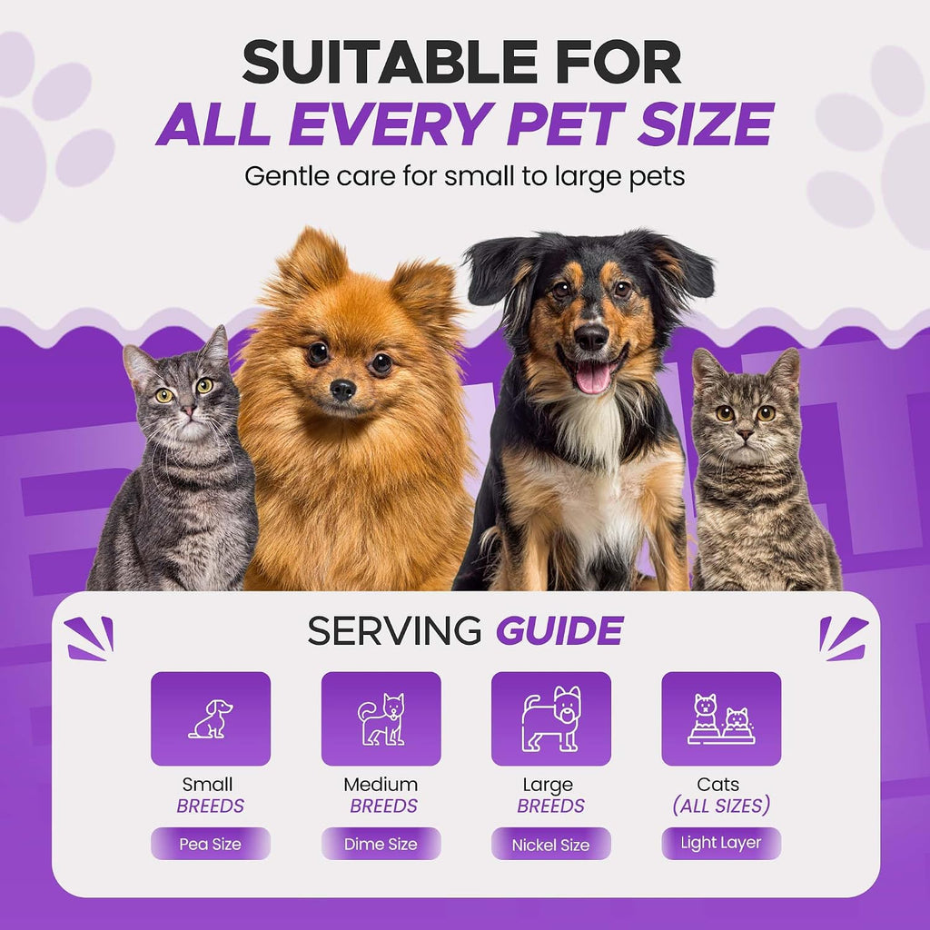 Pet paw pad protector cream for extreme weather conditions