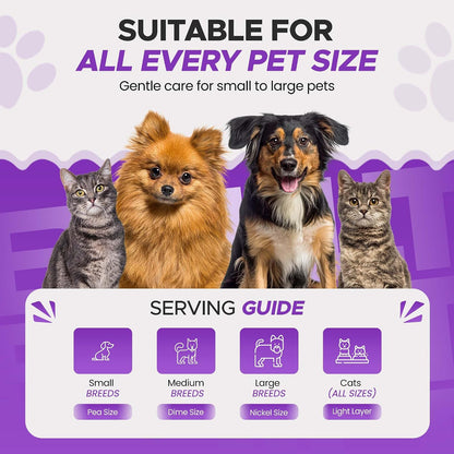 Pet paw pad protector cream for extreme weather conditions