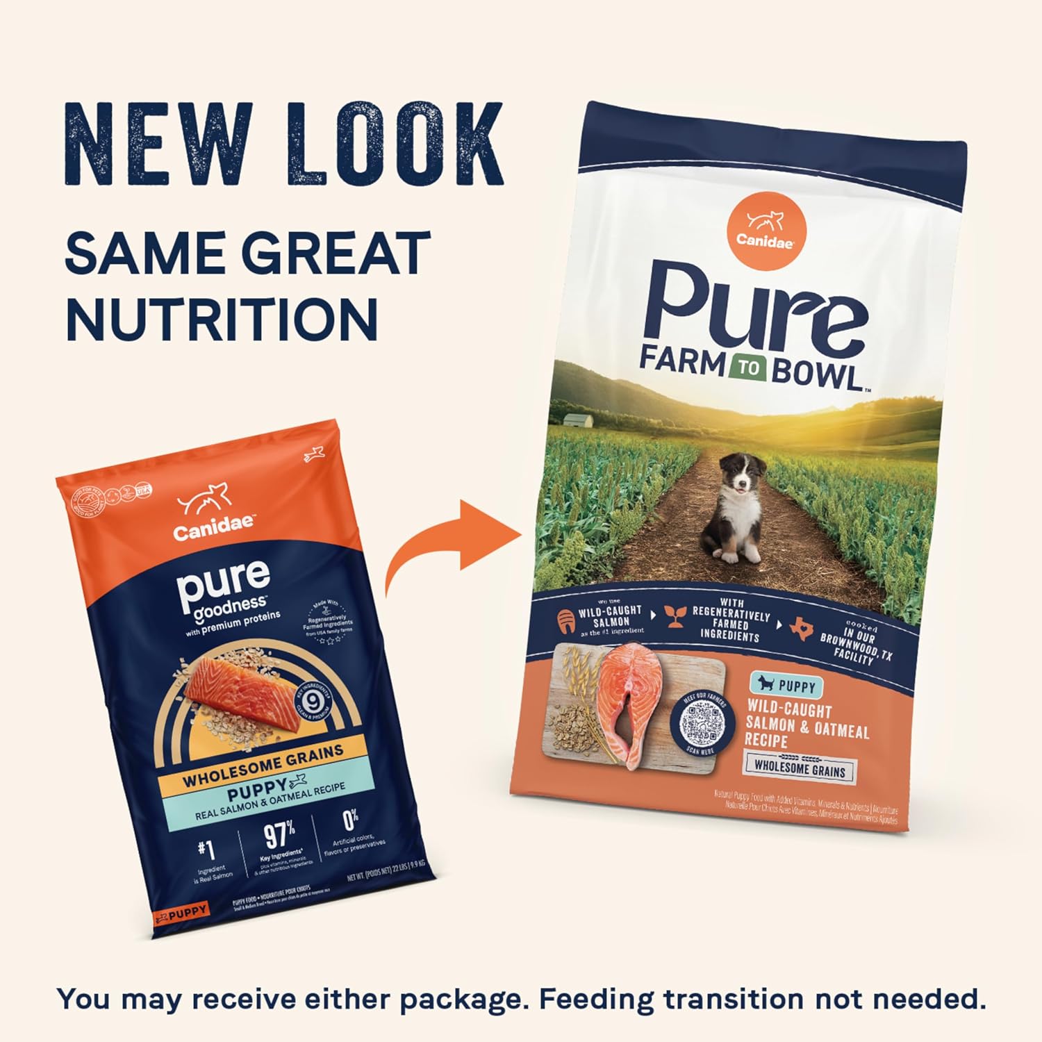Canidae Pure limited ingredient puppy food wild caught salmon and oatmeal