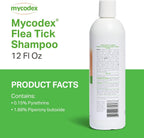 Mycodex sensitive skin flea shampoo with oatmeal and aloe vera for dogs and cats