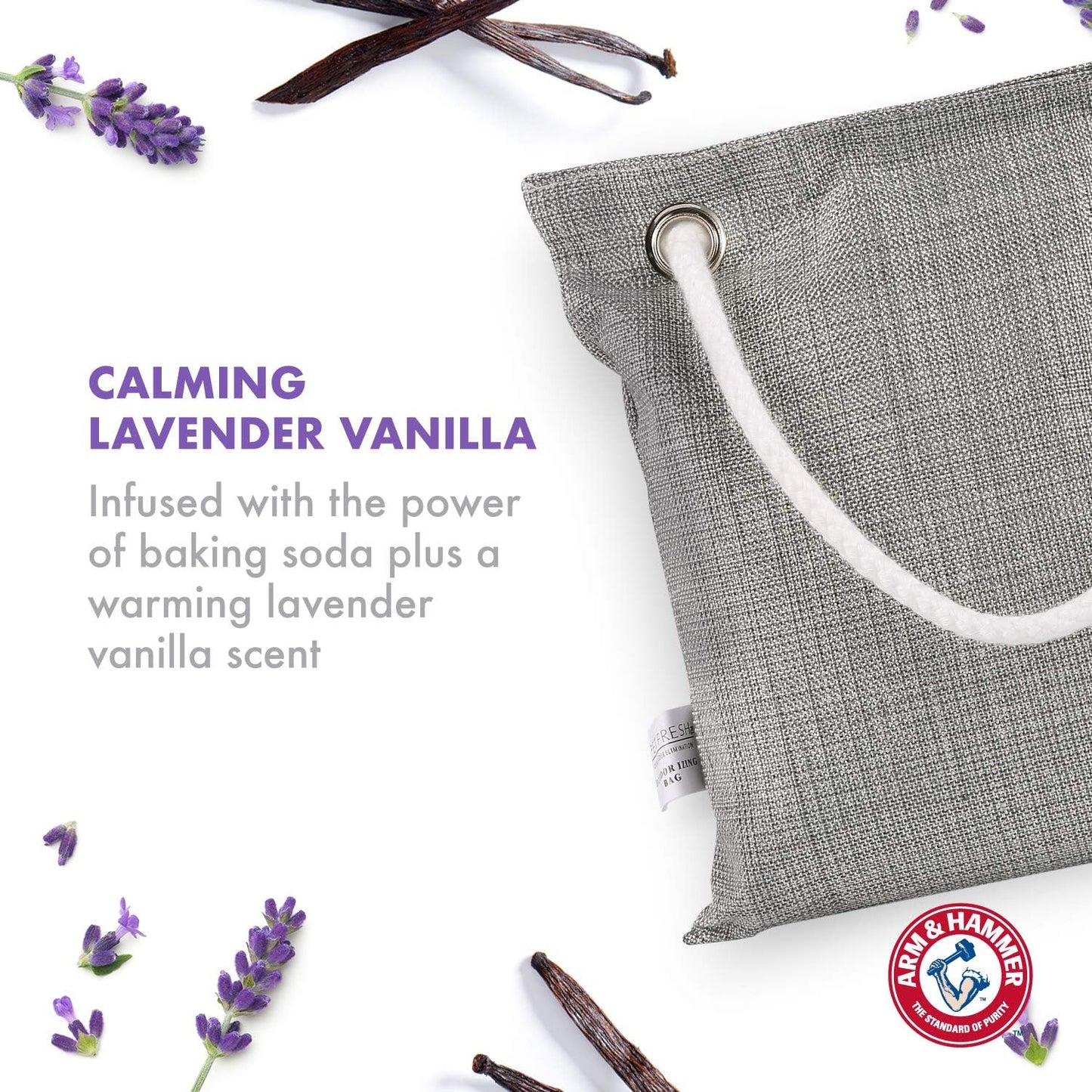 Side view of the 17.6 ounce bamboo charcoal bag