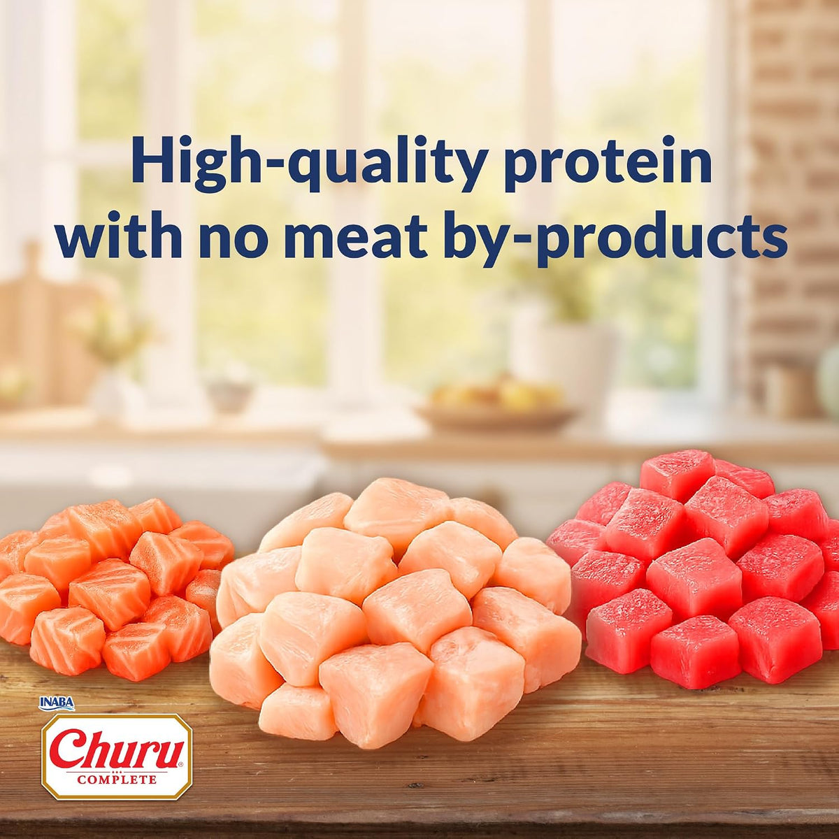 Premium high protein chicken recipe wet cat food with fish oil ingredients layout