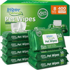 Inspire Naturals Pet Wipes for Dogs and Cats 100% Natural Plant Based with Organic Antioxidants, Dog Wipe Cleaning Deodorizing | Cat Wipes | Puppy Wipes | Dog Wipes for Paws and Butt (200ct - 4 Pack) - Image 11