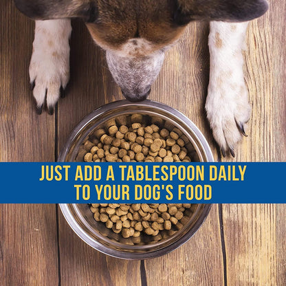 SynergyLabs premium fish oil liquid supplement for dog skin and coat health.