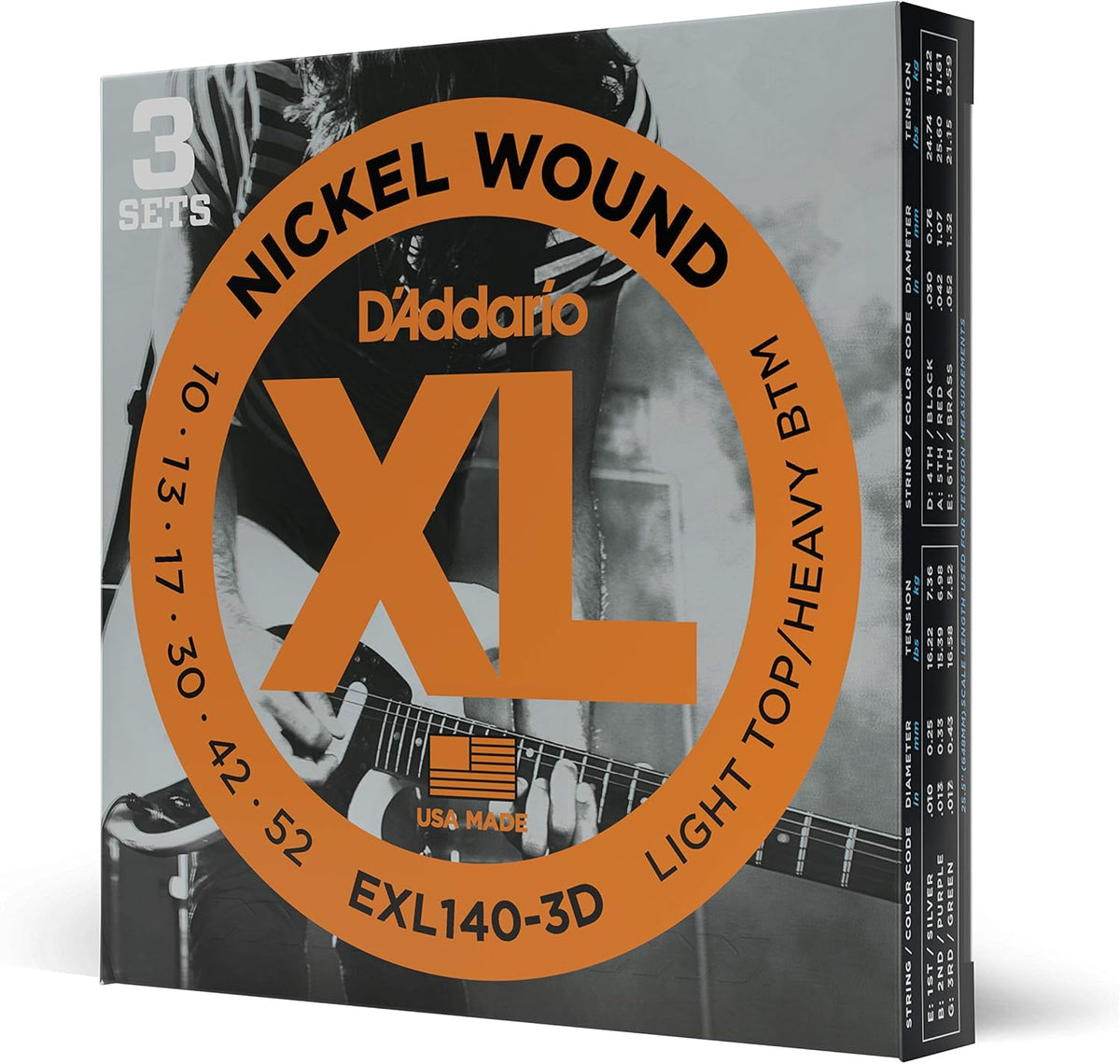 D'Addario Electric Guitar Strings, XL Nickel, EXL110-B25, Regular Light Gauge 10-46, 6-String Set, Pack of 25 - Image 8