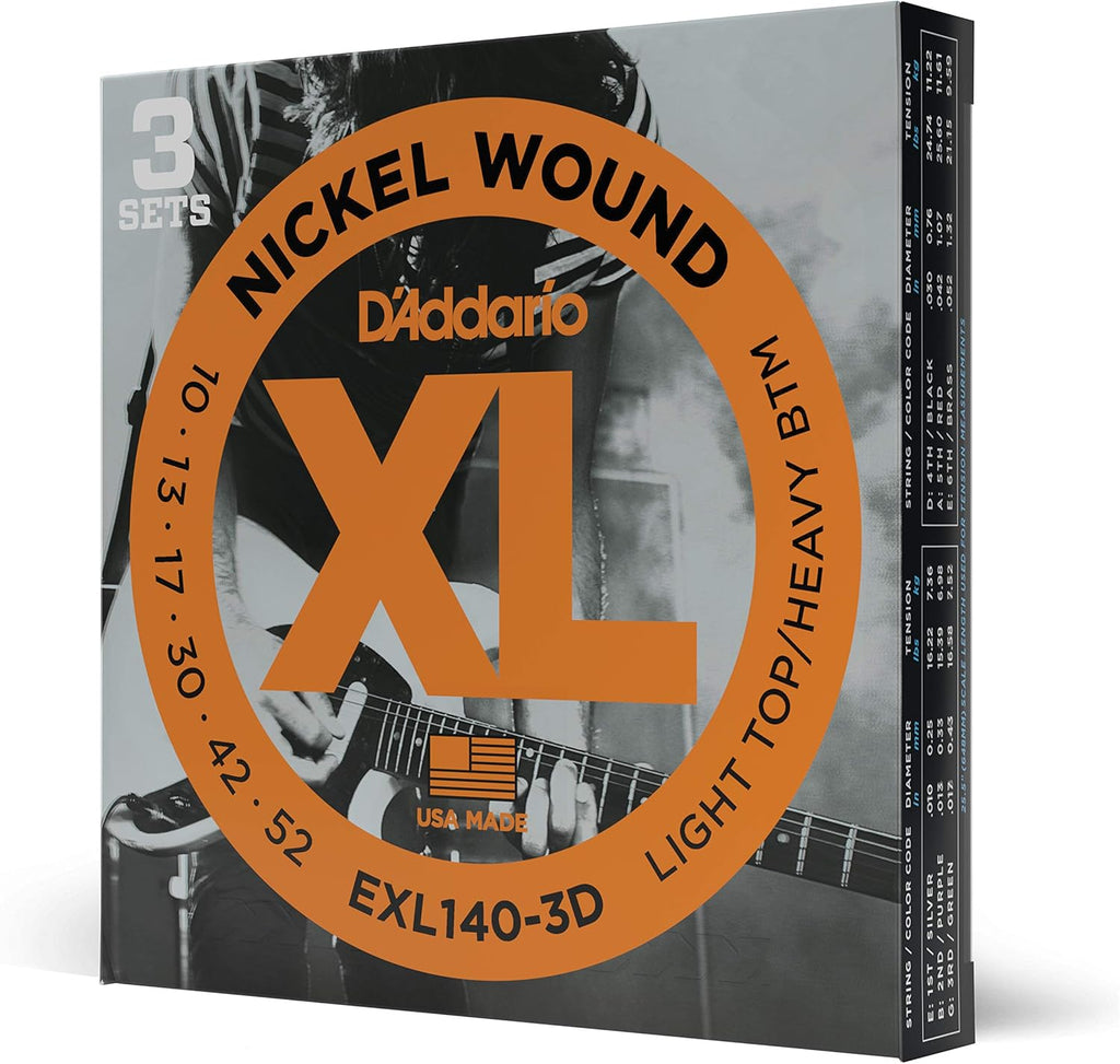 D'Addario Electric Guitar Strings, XL Nickel, EXL115W, Medium Gauge Wound Third 11-49, 6-String Set, Pack of 1 - Image 8