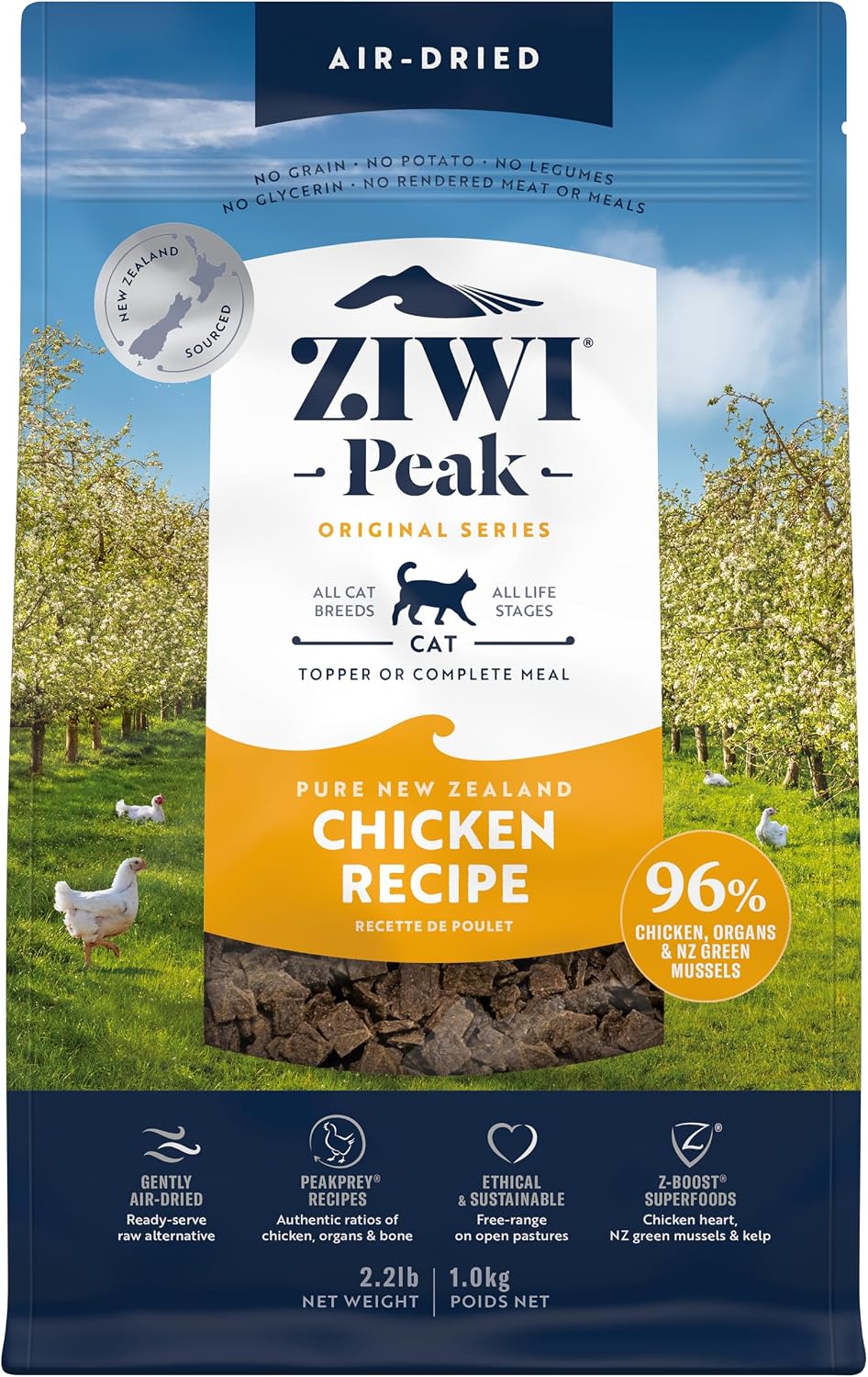 ZIWI Peak Air-Dried Cat Food - Chicken - All Natural, High Protein, Grain Free, Limited Ingredient w/ Superfoods (14oz) - Image 10