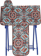 Harrison Howard Sturdy Waterproof Western Saddle Cover with Stylish Prints that Stand Out Keep Your Saddle in Pristine Condition Perfect for Showing or Riding Events-Tribal Vibe - Image 12