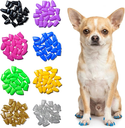 zetpo Dog Nail Caps & Claw Caps (100 pcs) - Anti Slip Dog Toe Grips & Covers for Hard Floors - Instant Traction & Mobility Support for Senior Dogs - Stops Scratches & Reduces Floor Noise (XL) - Image 11