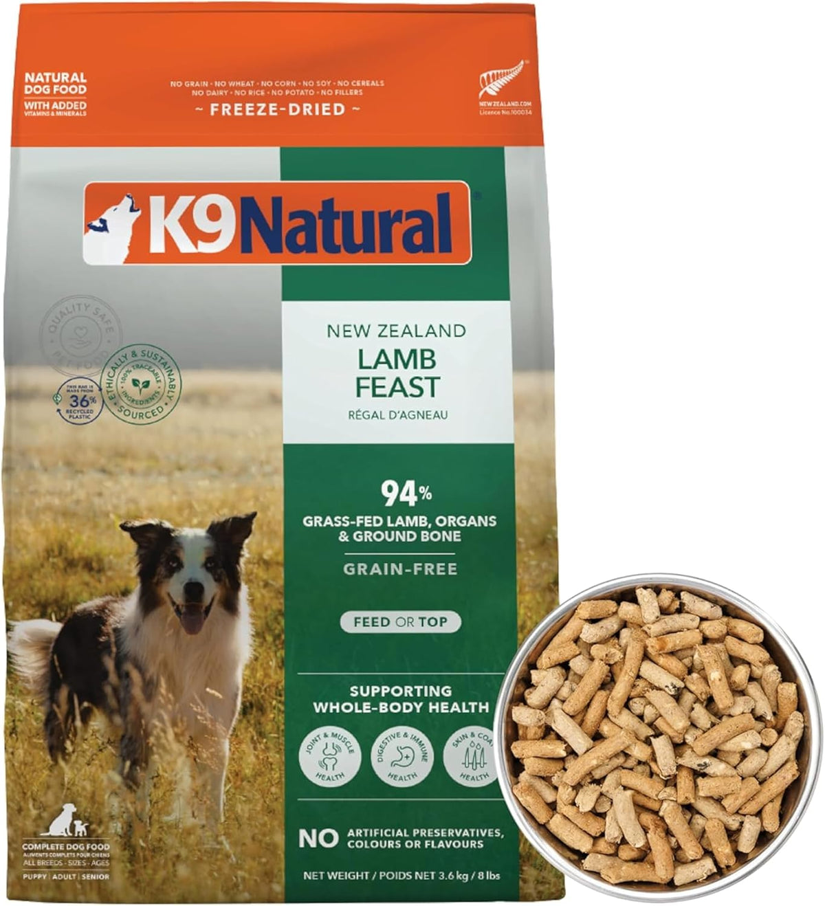 K9 Natural Beef Freeze Dried Dog Food, High-Meat Natural Complete Meal or Meal Toppers for Dogs, Grass-Fed Beef from New Zealand, Grain-Free, GMO-Free, Complete & Balanced Nutrition, 17.6oz - Image 14