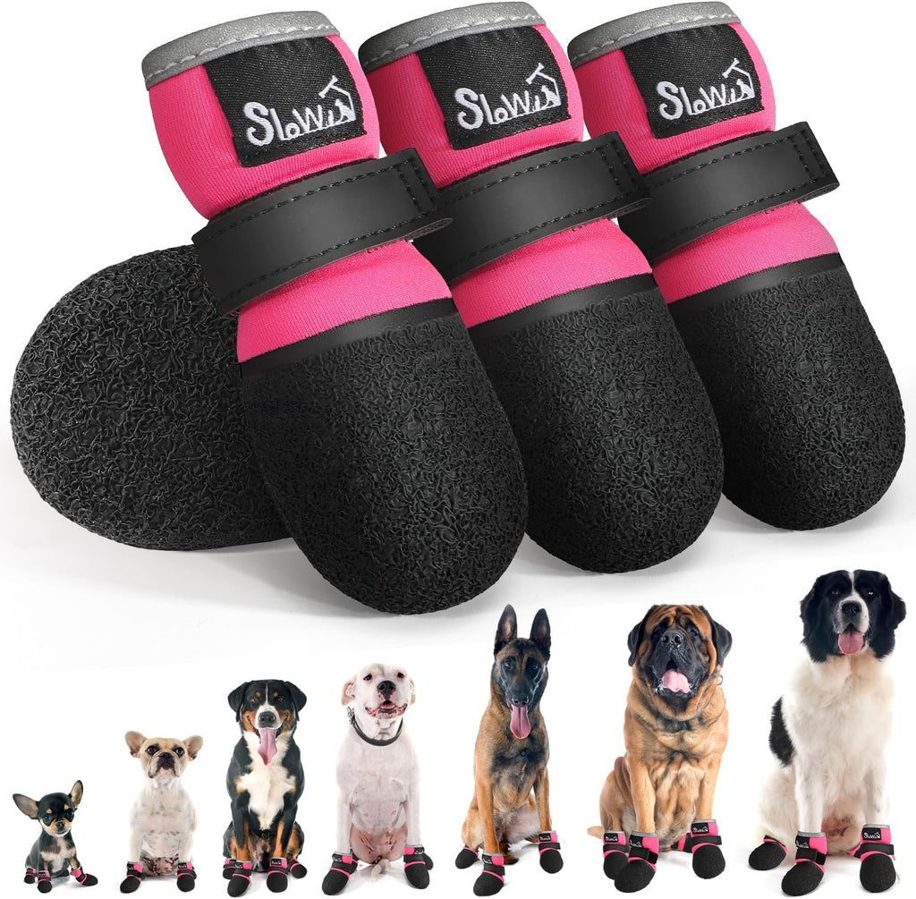Size 2 SlowTon dog boots packaging and set