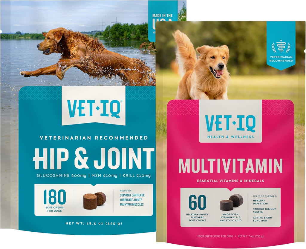 Omega three and krill oil infused dog vitamins for hip comfort