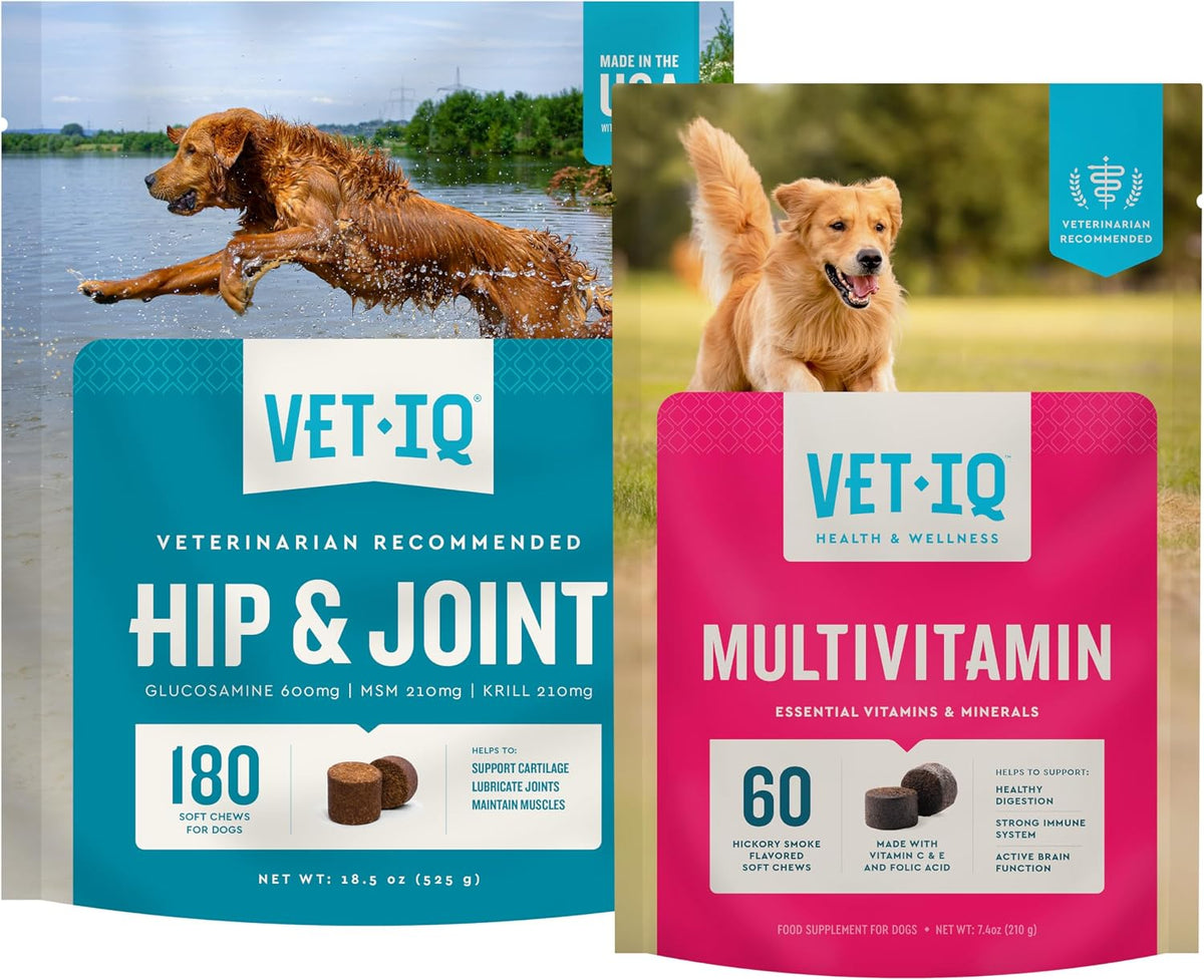 Omega three and krill oil infused dog vitamins for hip comfort