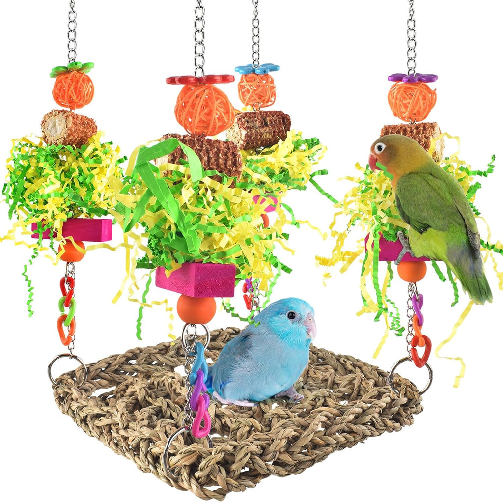 Erkoon large green seagrass wall toy for lovebirds