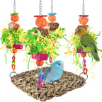 Erkoon large green seagrass wall toy for lovebirds