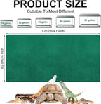 Pack of four green reptile cage mats folded together