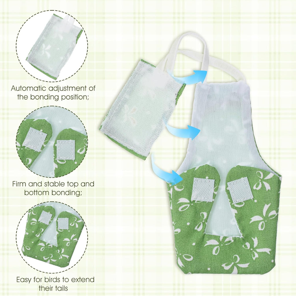 LXUEJIE bird nappy set highlighting adjustable straps