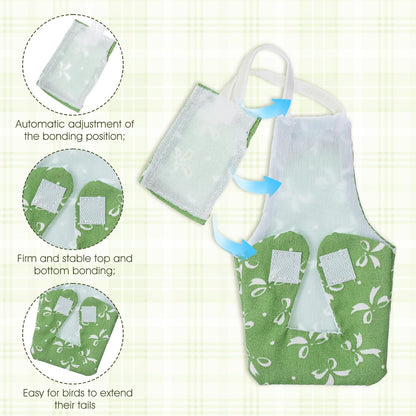 Adjustable bird nappies for cockatiels and parakeets close up view