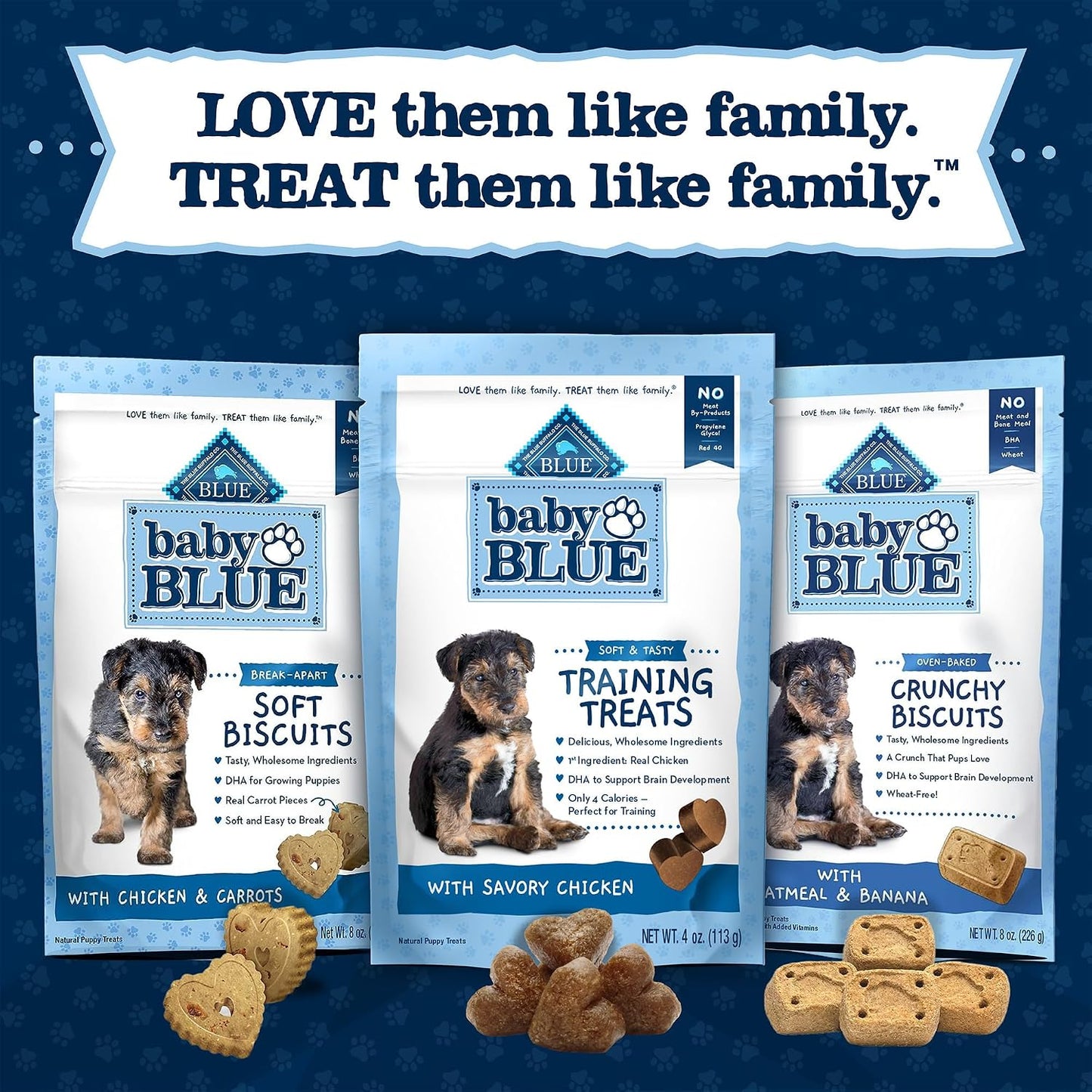 Blue Buffalo Baby Blue Training Treats Natural Puppy Soft Dog Treats, Savory Chicken 4-oz Bag - Image 10