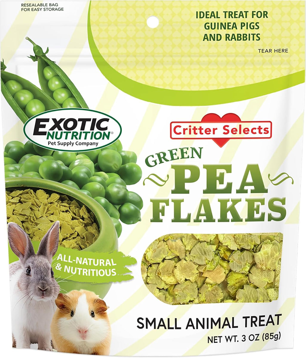 Exotic Nutrition Green Pea Flakes (1 lb.) - Healthy Natural Dried Vegetable Treat - for Rabbits, Guinea Pigs, Hamsters, Chinchillas & Other Small Pets - Image 9