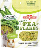 Exotic Nutrition Green Pea Flakes (1 lb.) - Healthy Natural Dried Vegetable Treat - for Rabbits, Guinea Pigs, Hamsters, Chinchillas & Other Small Pets - Image 9