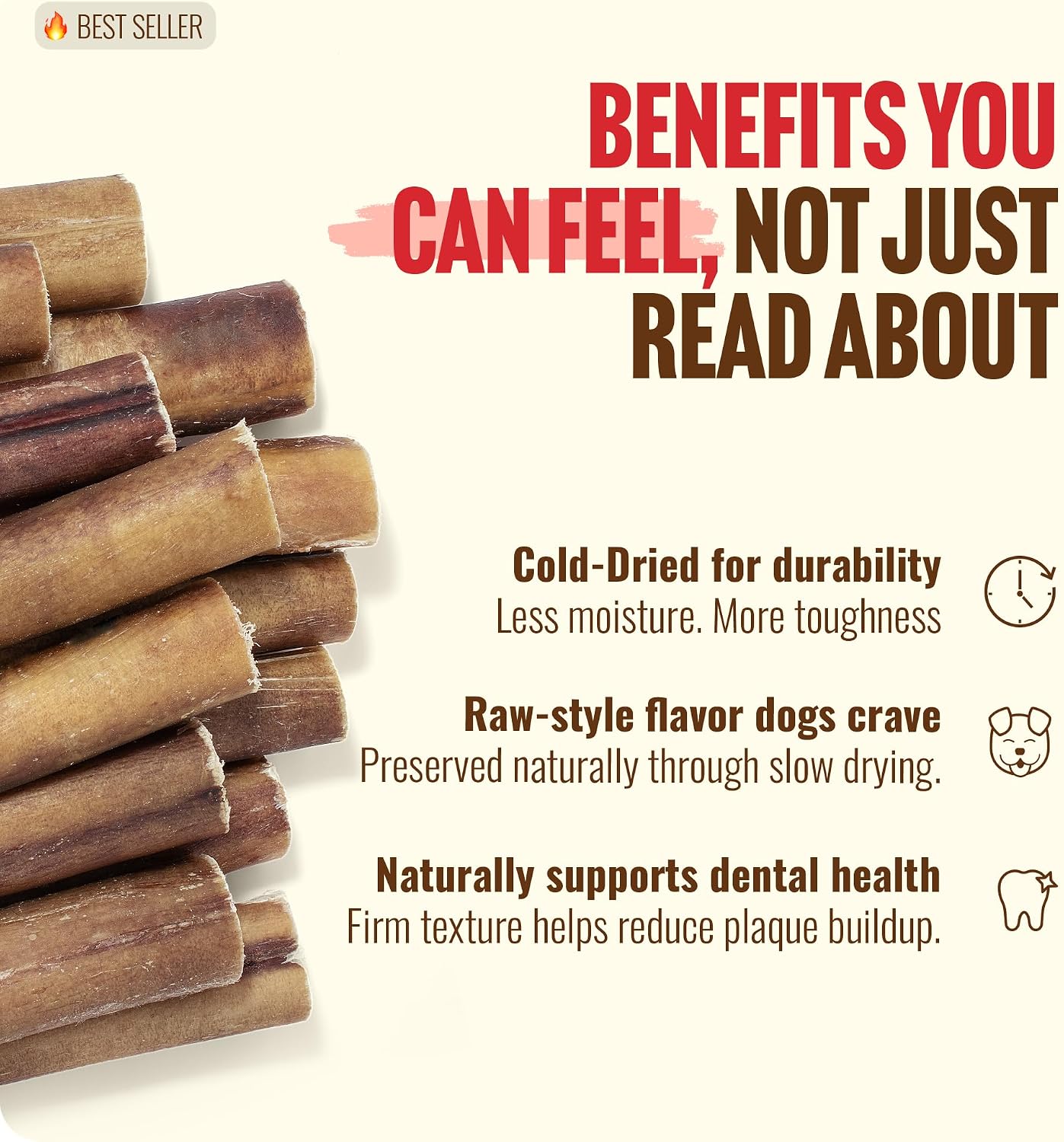 Natural Farm grain free hormone free beef dog treats packaging details