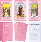 Myripoly Pink Tarot Cards Deck Set front view
