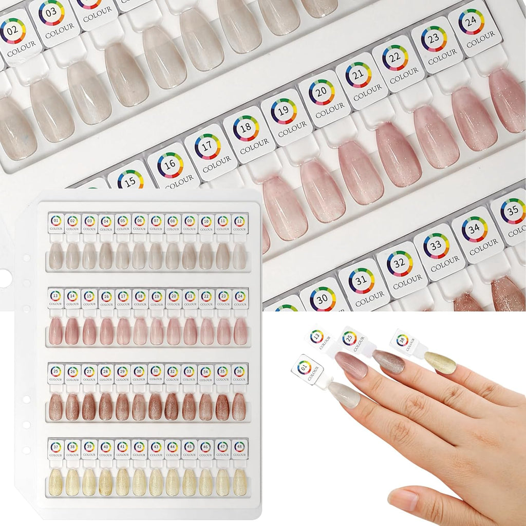C12rtive magnetic nail color book front view showing acrylic display