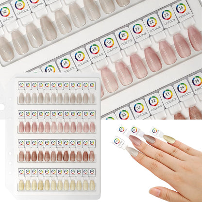 C12rtive magnetic nail color book front view showing acrylic display